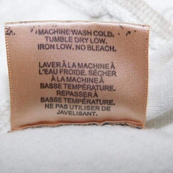 Womens XS Groggy Cream Tan romantic Pattern Full Zip Hoodie - Picture 6 of 9